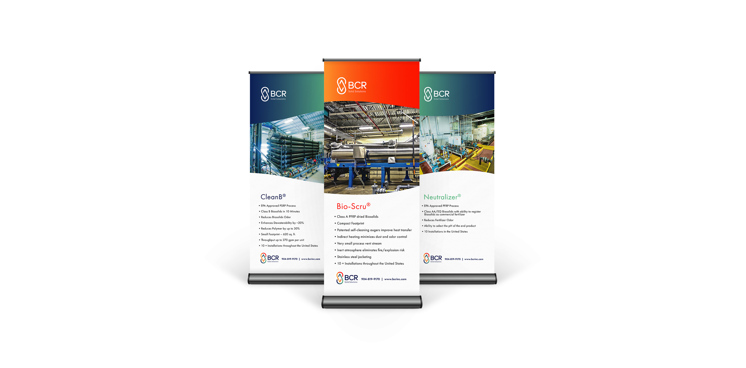 BCR Solid Materials Tradeshow Banners