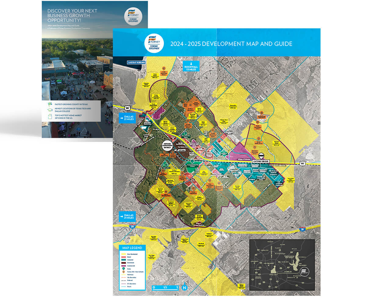 Forney EDC Brochure Guide with Fold Out Map