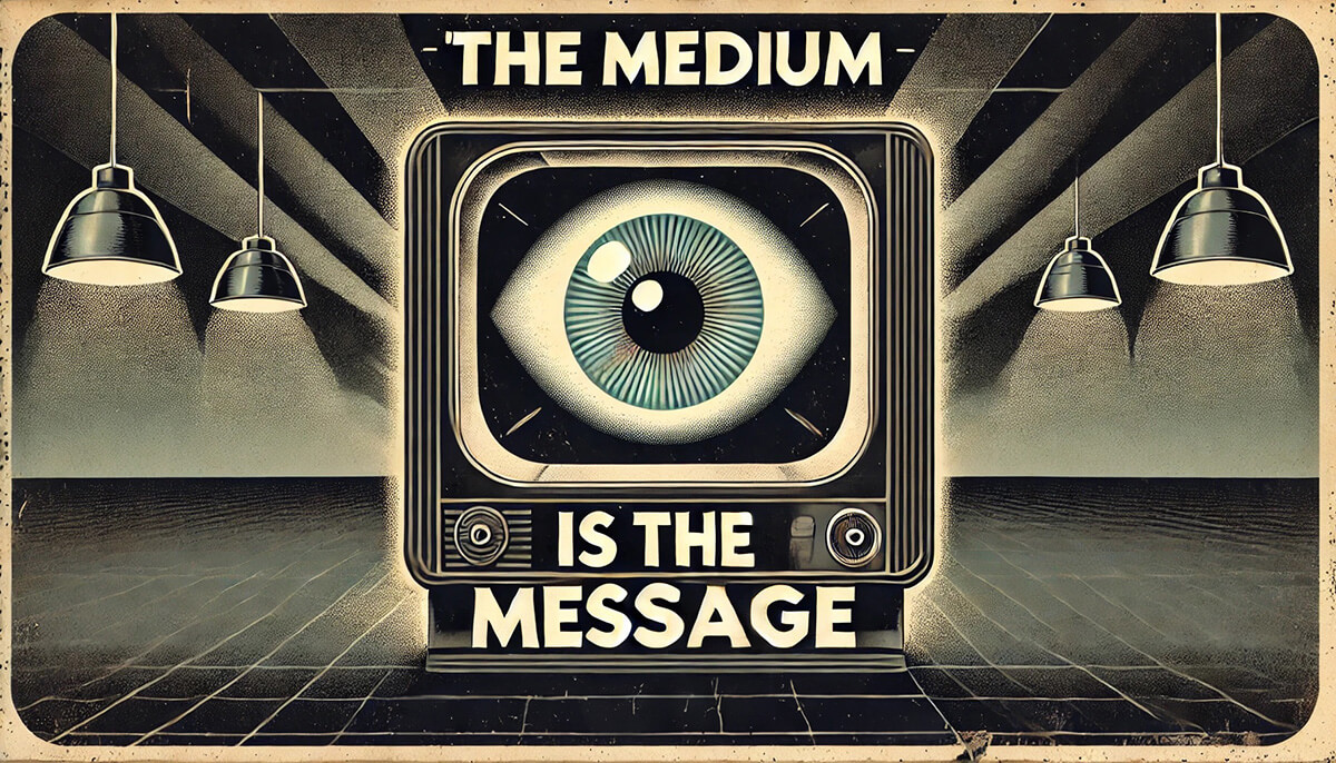 The medium is the message.